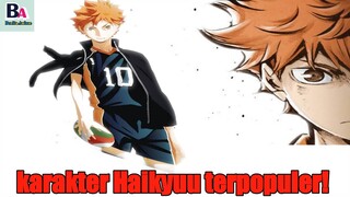 Top karakter populer di anime Haikyuu