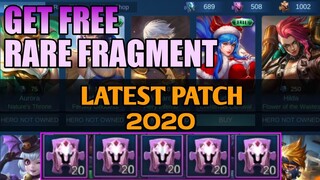 GET FREE RARE FRAGMENTS IN MOBILE LEGENDS 2020 | RARE FRAGMENTS | FREE FRAGMENTS IN MOBILE LEGENDS