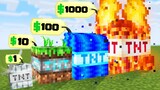 Minecraft but I can Buy Elemental TNT