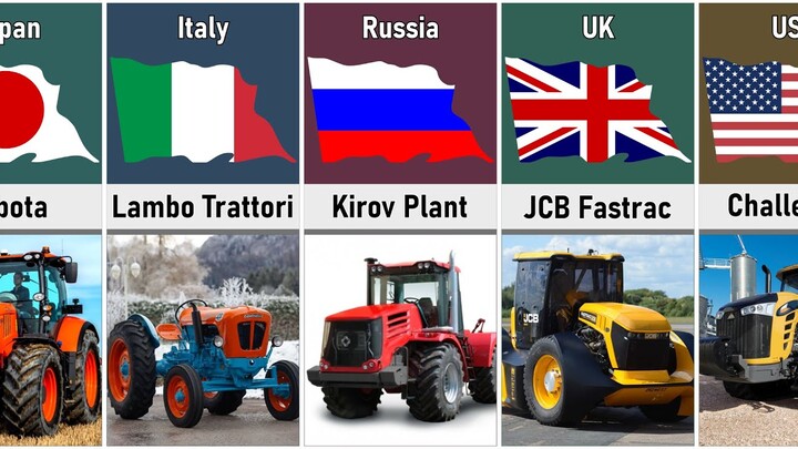 Tractor From Different Countries