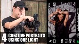 4 Creative Portraits Using Just One Light