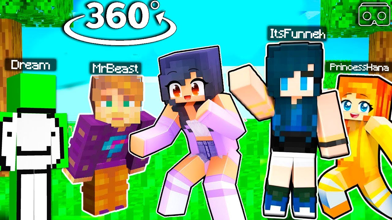 Aphmau saving friends from SONIC.EXE in Minecraft 360° - BiliBili