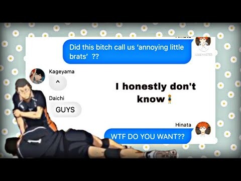 I really don’t know. || haikyuu text