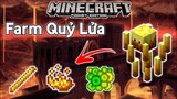 Cách Làm Máy Farm Quỷ Lửa Đơn Giản Trong Minecraft PE | Blaze Farm MCPE/ BE 1.17