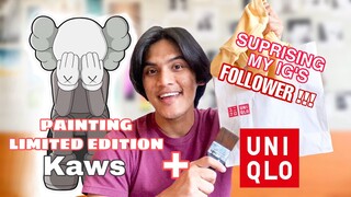 UNI QLO ft KAWS 🎨 ( SUPRISING MY IG’S FOLLOWER !!! ) REACTION !!