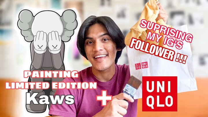 UNI QLO ft KAWS 🎨 ( SUPRISING MY IG’S FOLLOWER !!! ) REACTION !!