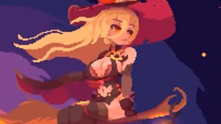 しろくろpixel style animation