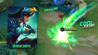 CHOU NEW SKIN DRAGON SHIRYU SKIN IS HERE! (Best skin for freestyle?) -MLBB