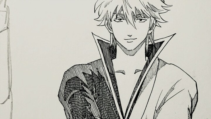 Ajari kamu cara menggambar Gintoki yang serius