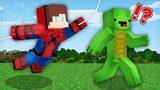 Mikey & JJ Became Spider-Man in Minecraft Challenge (Maizen Mizen Mazien)