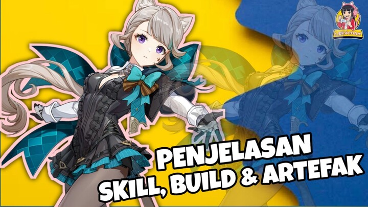 Penjelasan Skill dan Rekomendasi Build, Artefak & senjata Lynette Genshin Impact 4.0