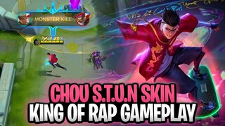 CHOU S.T.U.N "KING OF RAP" SKIN ORIGINAL SKILLS AND EFFECT | MOBILE LEGENDS BANG BANG