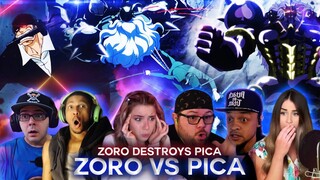 Zoro Defeats Pica ! Zoro's Haki ! Reaction Mashup