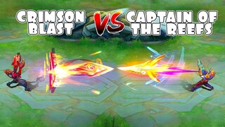 Clint Captain of the Reefs VS Crimson Blast Skin Comparison