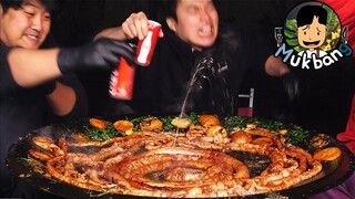 ASMR MUKBANG 불닭 볶음면 & 곱창 먹방! | FIRE Noodle & Grilled Beef Intestines | COOKING & EATING SOUND!