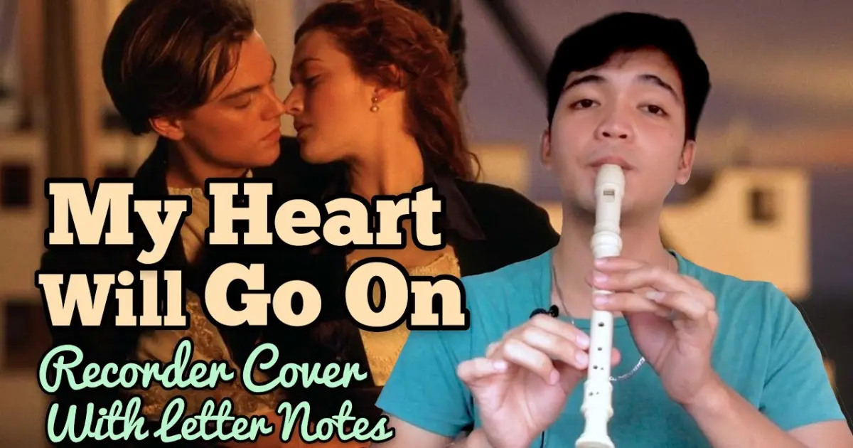 Titanic Theme - My Heart Will Go On | Flute Recorder Cover with Easy Letter  Notes - Bilibili