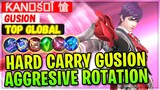 Hard Carry Gusion Aggresive Rotation [ Top Global Gusion ] ƙanꪖకꫝī 愴 - Mobile Legends Gameplay Build
