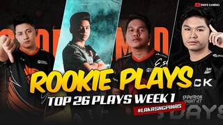 TOP 26 ROOKIE PLAYS | MPL S9 WEEK 1 REGULAR SEASON