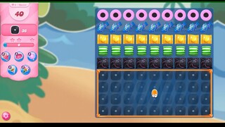 Blue jelly fish + yellow wrapped candies + green striped candies and coconut wheels level