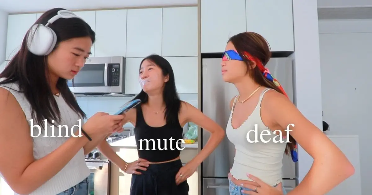 Deaf mute. Blind and Deaf.