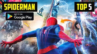 Top 5 Best Spider Man Games For Android 2022 l High Graphics (Online/Offline)