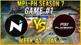 NXP VS LPE GAME 1 NEXPLAY SOLID VS LAUS PLAYBOOK ESPORTS   MPL PH SEASON 7   WEEK 1 DAY 2