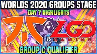 FNC vs LGD Highlight Chung Kết Thế Giới 2020 Vòng Bảng Ngày 7 | Fnatic vs LGD Gaming