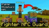 How to make a Fighter NPC Guard in Minecraft using Command Block Trick