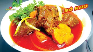 BÒ KHO cách nấu bò kho nhanh mềm đậm đà thơm ngon Huỳnh Kiệt