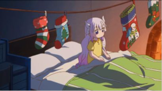 Kanna Watting for present from SANTA - Kobayashi-san Chi no Maid Dragon