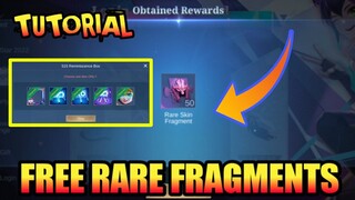 Tutorial Free 50 Rare Fragments | MLBB