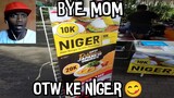 Bye Mom,Otw Ke Ni Ger 😋(Nasi Burger)...