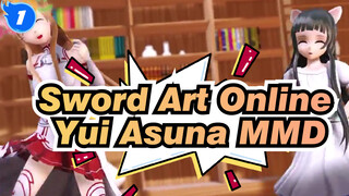 Yui And Asuna's Super Nuko World | Sword Art Online MMD_1