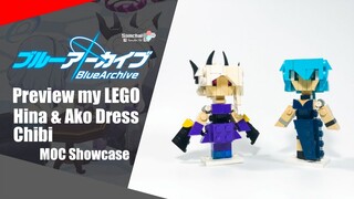 Preview my LEGO Blue Archive Hina & Ako Dress Chibi | Somchai Ud