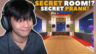 FILICRAFT #14 - GUMAWA AKO NG SECRET ROOM NA MAY SECRET PRANK!😂 || MINECRAFT