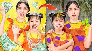 Rich Family Became Broke Family - Funny Stories About Baby Doll Family