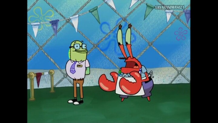 spongebob bahasa indonesia : krusty krab dijual (4/4)