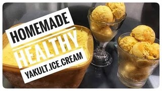YAKULT ICE CREAM WITH FRESH MANGO, CASHEW AND PISTACHIOS | EXTREMELY HEALTHY AND DELICIOUS
