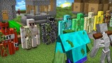 Minecraft DEFEND AND BUILD GOLEM FORTRESS AGAINST MUTANT CREATURES MOD / SAFE HOUSE! Minecraft Mods