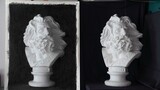 Sight-Sizing the Plaster Sculpture for a Charcoal Sketch