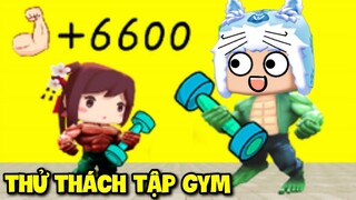 THỬ THÁCH 6 MÚI! MEOWPEO 1 NGÀY TẬP GYM TỚI CHẾT TRONG MINI GAME MINI WORLD SIÊU LẠ VÀ CÁI KẾT