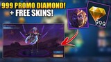 HOW TO GET 999 PROMO DIAMONDS + FREE EPIC AND NORMAL SKIN - MOBILE LEGENDS BANG BANG