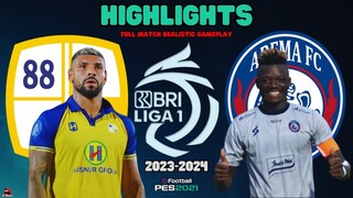 Barito Putera vs Arema BRI Liga 1 2023 Full Match Realistic Gameplay eFootball PES 2021