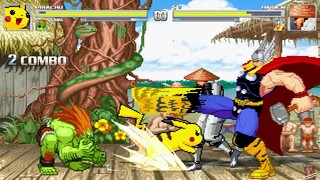 AN Mugen #261: Pikachu & Blanka VS Raiden & Thor