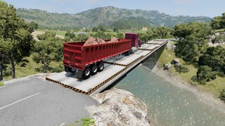 In order to help drivers pass smoothly, I made the bridge deck movable.