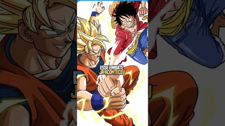 O dia que LUFFY e GOKU se ENFRENTARAM! o motivo foi BIZARRO!#anime #onepiece #dragonballz  #toriko