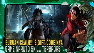 GAME NARUTO TERBARU !!! 6 GIFT CODE BURUAN CLAIM | NINJA SHIPPUDENN