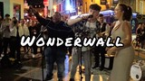 (คลิปการแสดงสด) การแสดงดนตรีข้างถนน เพลง Wonderwall-Oasis ผู้ชมอินมาก