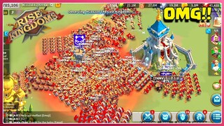 Rise of kingdoms KvK - 8 emperiums Craziest open field battle OMG!!