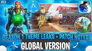 Apex Legends Mobile New Season 1 Theme Leaks💙 + New Global Version Patch Notes! | Apex Mobile Update